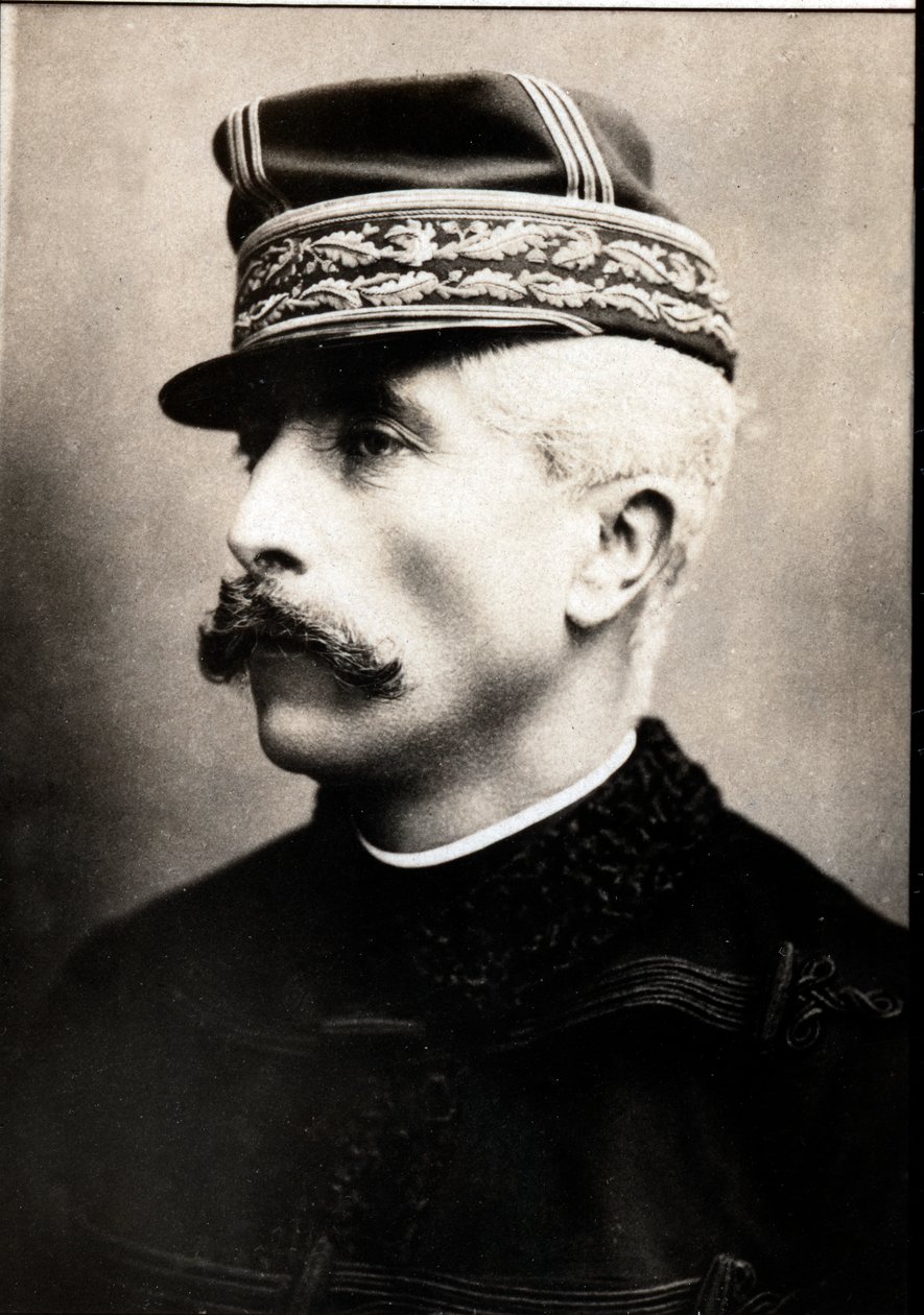 Gaston，Marquis de Galliffet（1830-1909），法国将军和政治家的肖像。 作者 法国摄影师