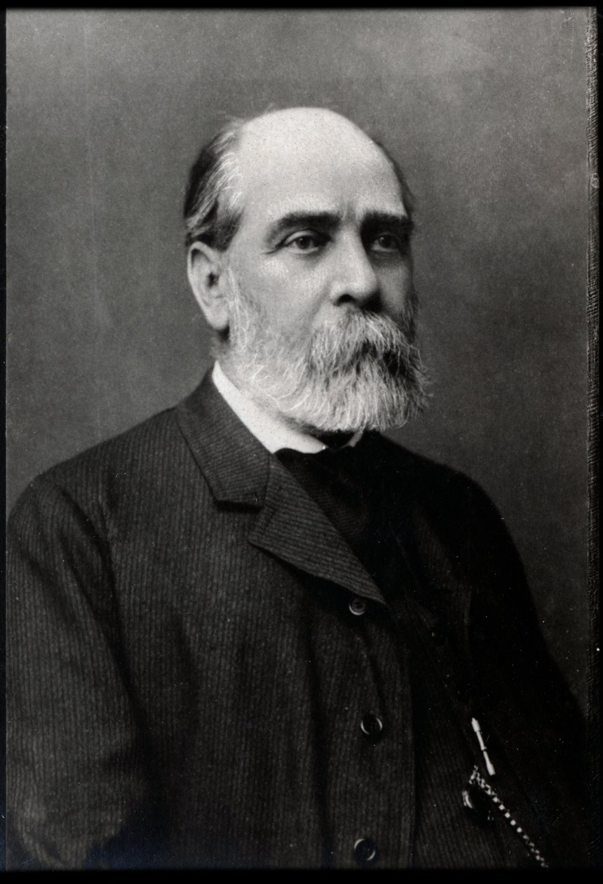 Hector Malot（1830-1907）的肖像，法国作家。 作者 法国摄影师
