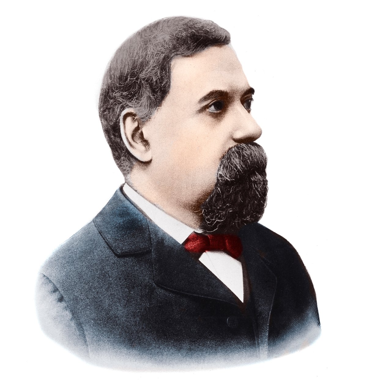 意大利天文学家Giovanni Schiaparelli（1835-1910）的肖像。 作者 法国摄影师