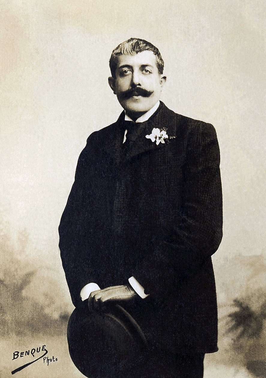 让·洛兰（Jean Lorrain，1855-1906 年）的肖像，法国作家。 作者 法国摄影师