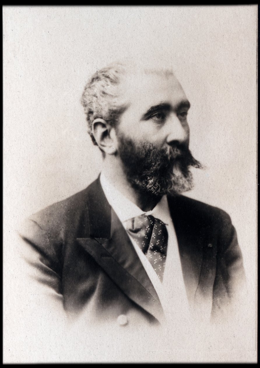 Jose Maria de Heredia（1842-1905）的肖像，法国诗人。 作者 法国摄影师