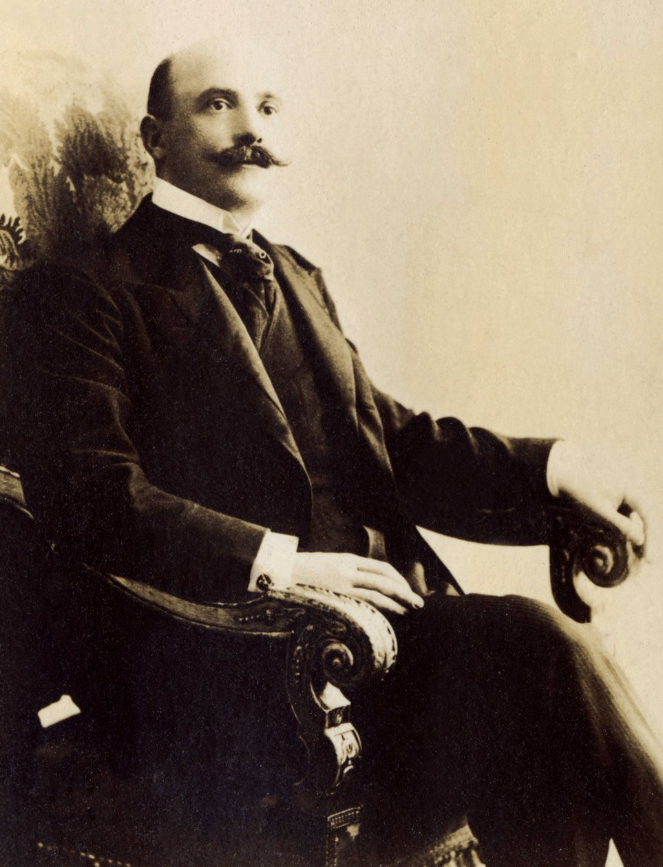 Joseph Caillaux (1836-1944) 的肖像，法国政治家。 作者 法国摄影师
