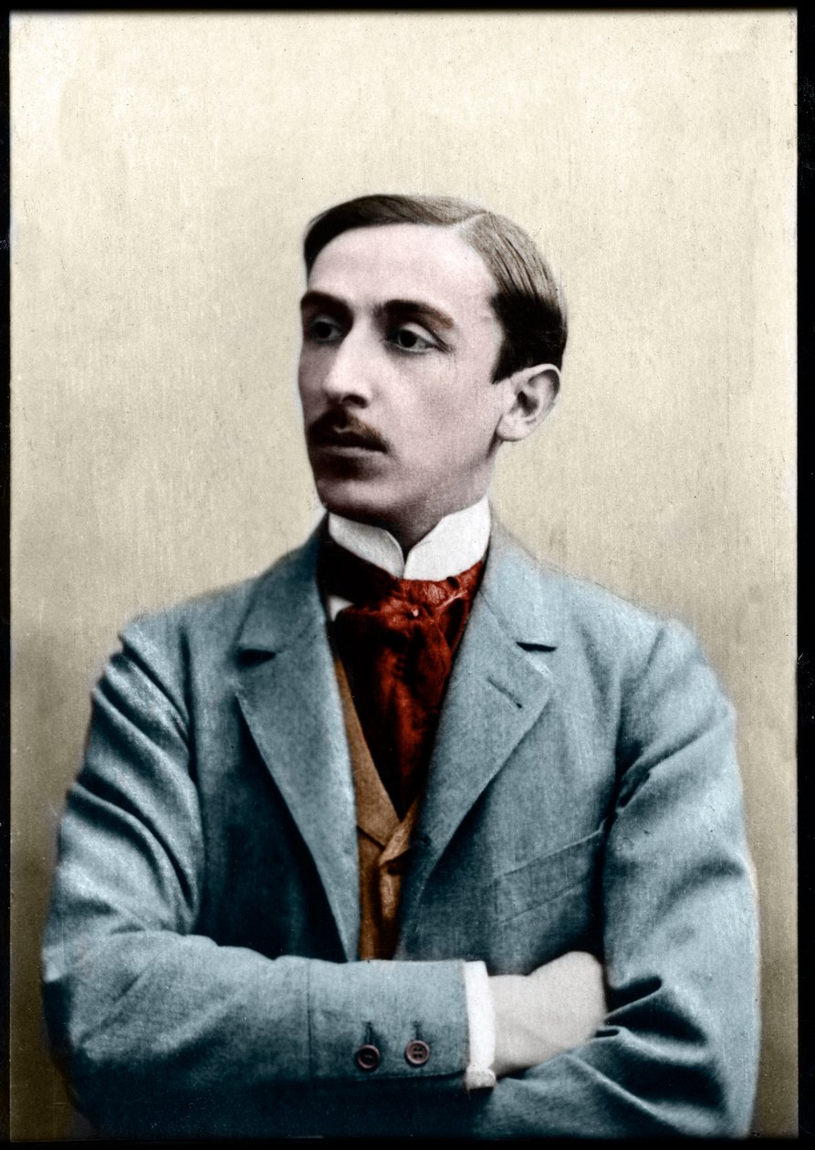 Maurice Barres（1862-1923）的肖像，法国小说家，记者和社会主义政治家。 作者 法国摄影师