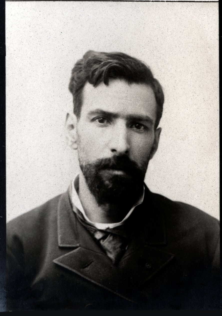 Brazza（1852-1905），佛朗哥意大利探险家Pietro Paolo Savorgnan的肖像。 作者 法国摄影师