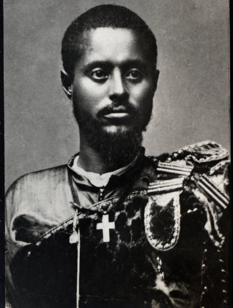 Ras Makonnen（1852-1906）的肖像，埃塞俄比亚哈勒尔省的将军和州长。 作者 法国摄影师
