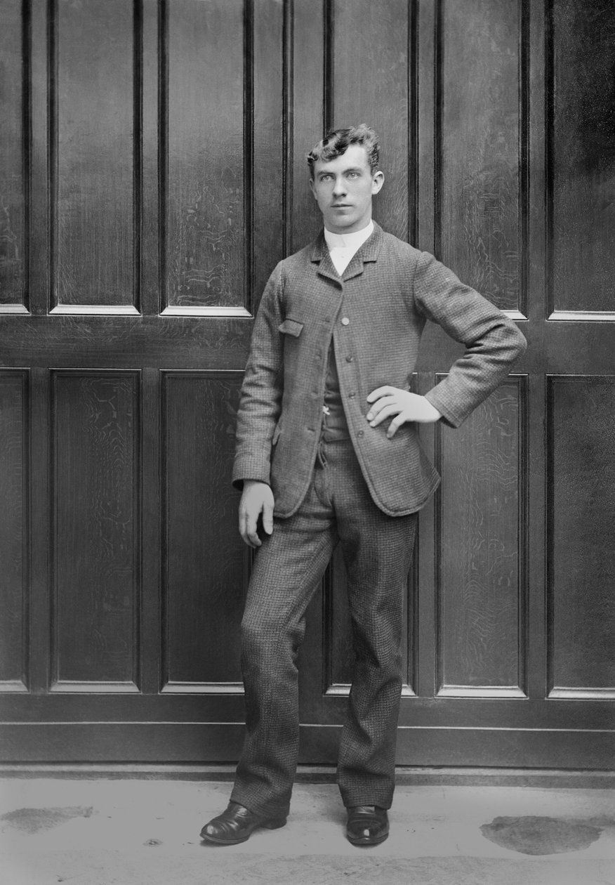 Portrait of a young man, Bourmont region in Haute-Marne (Haute Marne), circa 1880. Photography. Ducos Collection. 作者 法国摄影师