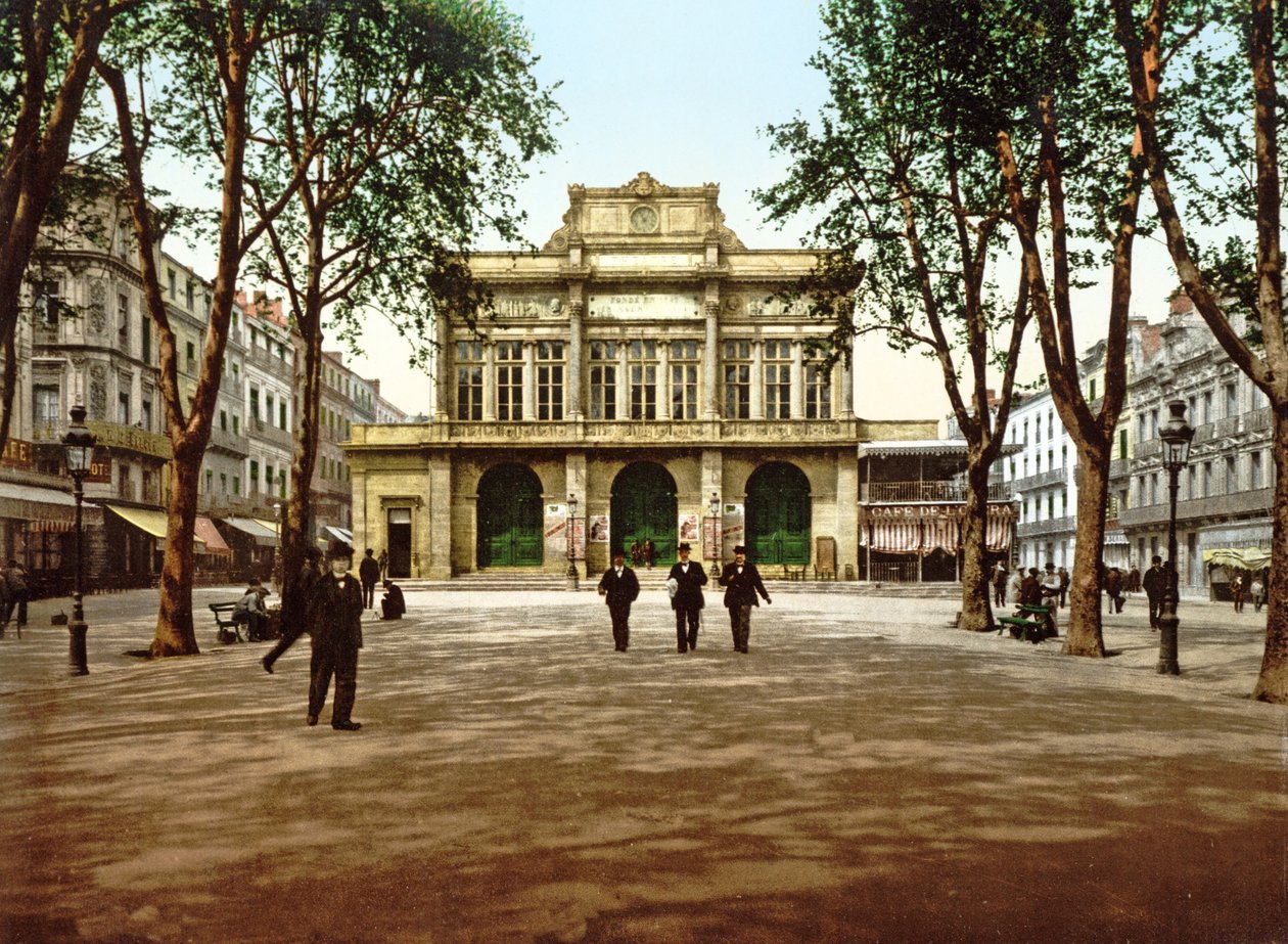 法国Béziers的市政剧院，1890-1900 作者 法国摄影师