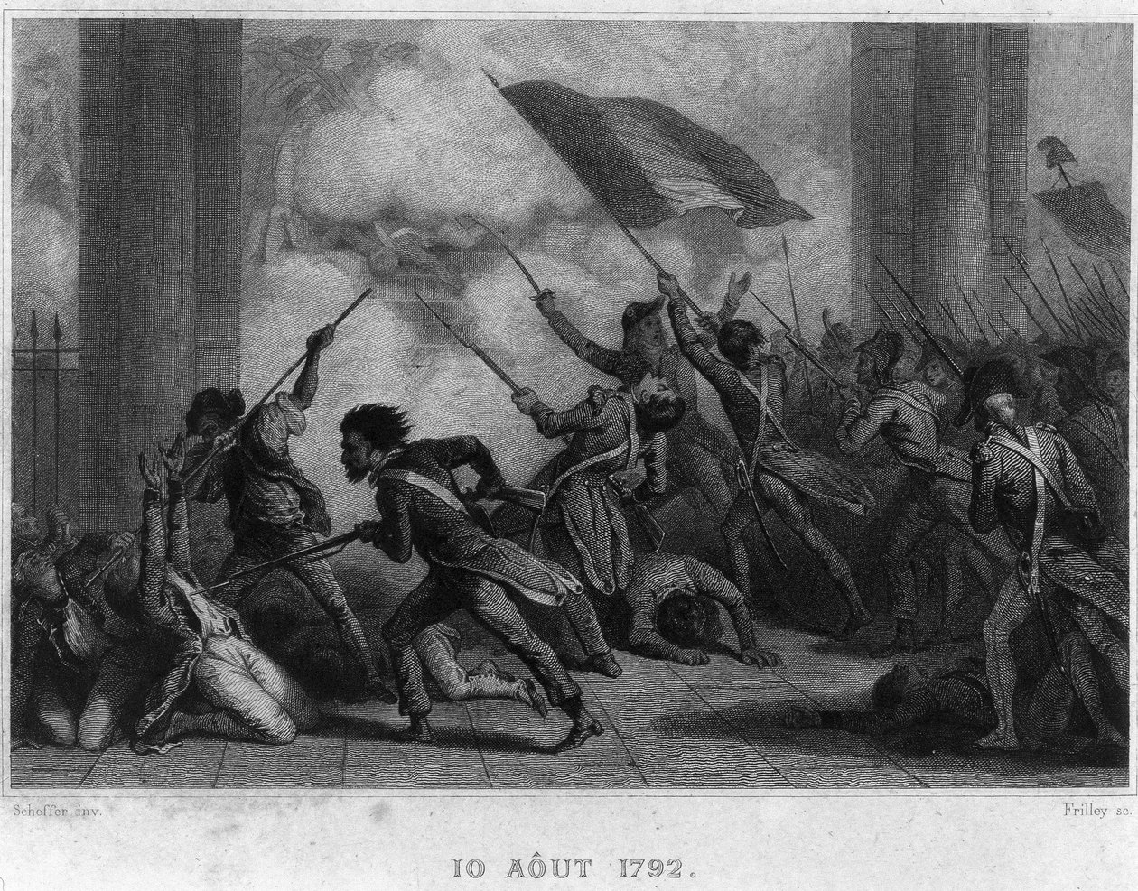 1792年8月10日（Chute de royauté）--载于梯也尔的《法国革命》。19世纪 作者 法语学校