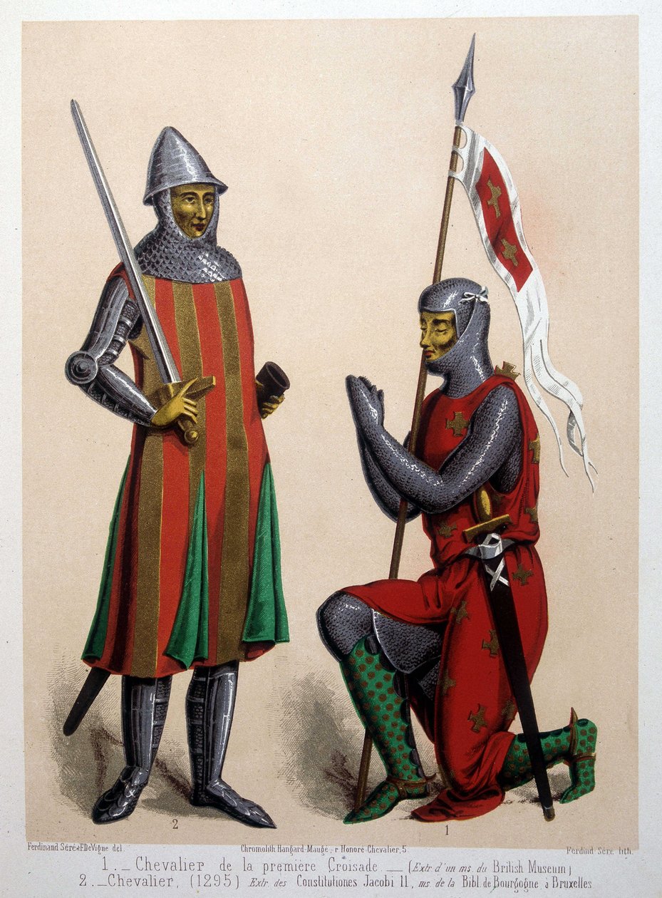 1.第一次十字军东征骑士（1096）； 2. 骑士 (1295) 作者 法语学校