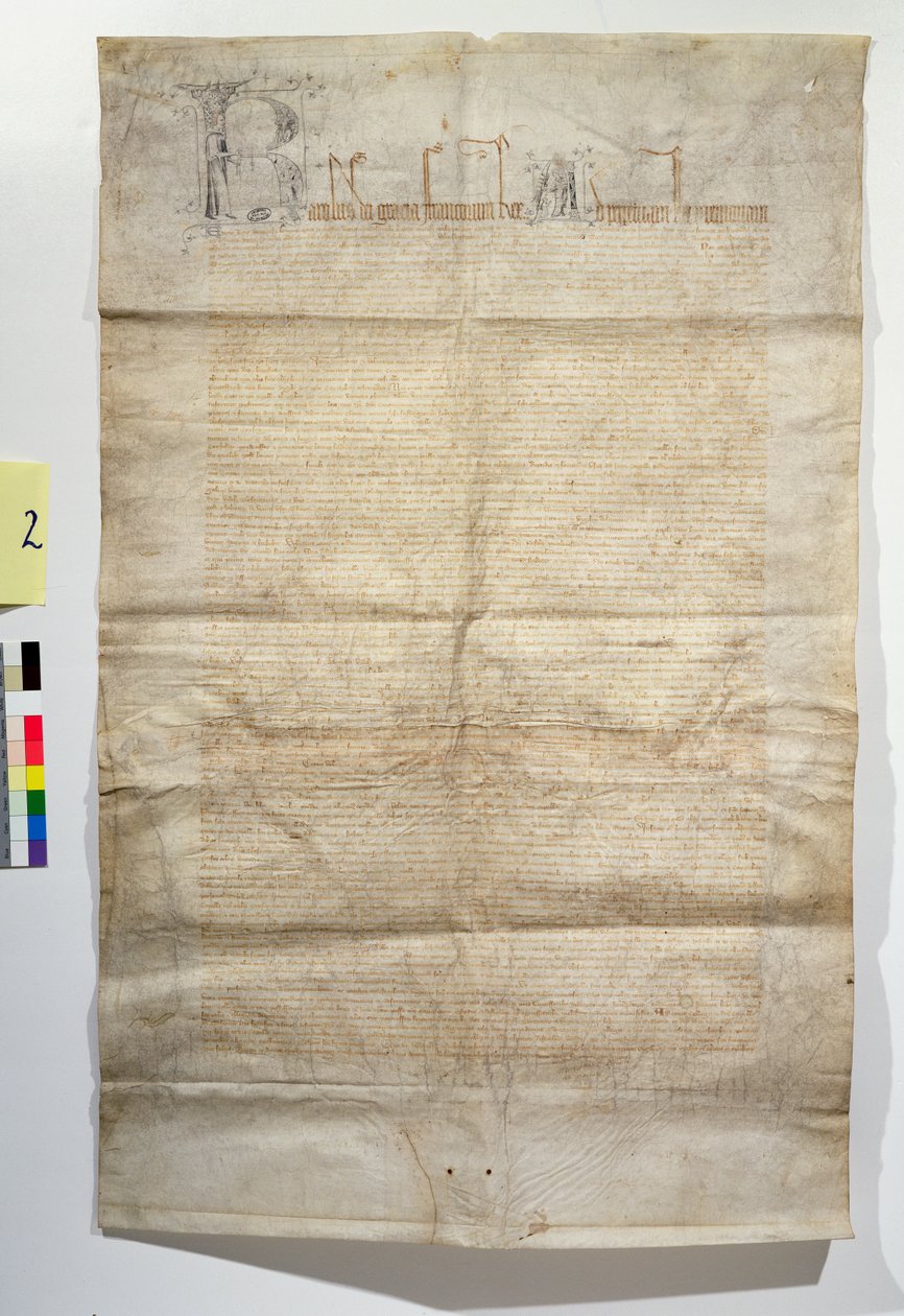 AE II 401 AB Vincennes皇家礼拜堂基金会章程于1379年11月致力于三位一体 作者 法语学校