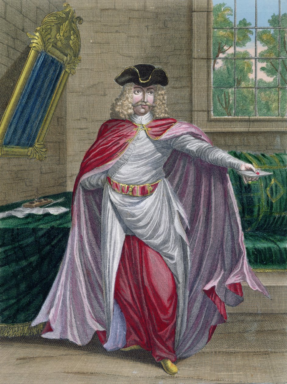 法国商人在土耳其，来自Recueil destampes sur les Costumes du Levant，由Gerard Jean Baptiste Scotin（1671-1716）1707-08刻。 作者 法语学校