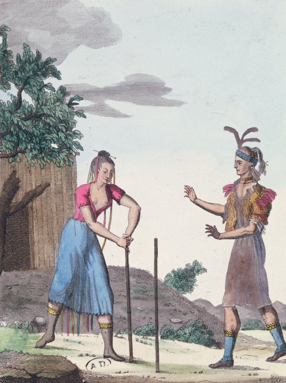 1811年，与印第安人的印第安人结婚仪式 作者 法语学校