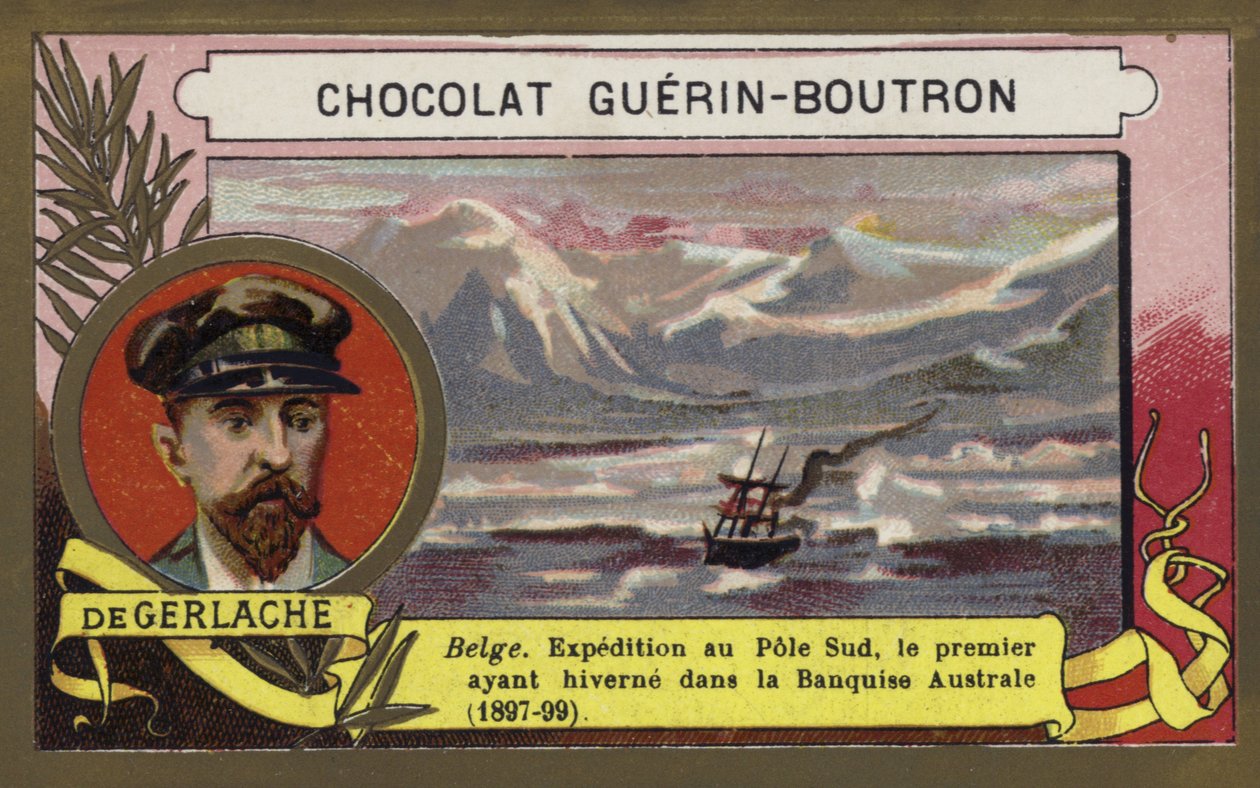 Adrien de Gerlache，比利时海军军官和探险家（彩虹色）。 作者 法语学校