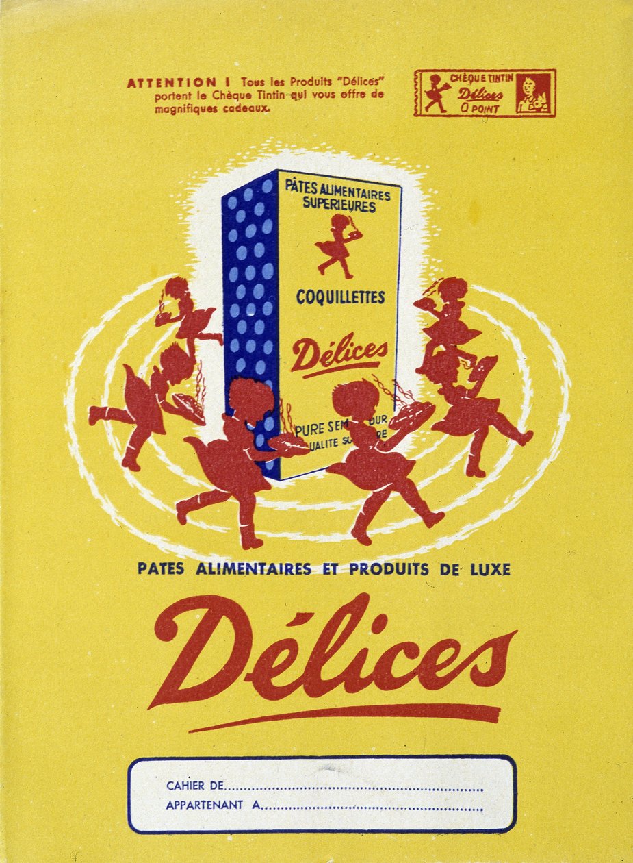 食品面食广告“Delices”。 作者 法语学校