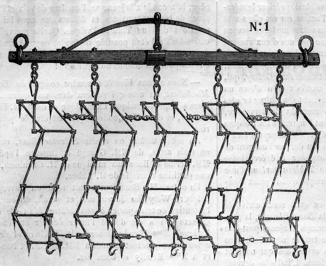 Agricultural machine: an articulee harrow 作者 法语学校