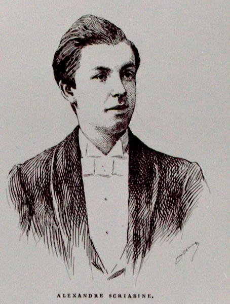 Aleksandr Nikolaievitch Skriabine (1872-1915), 插图来自Albert Soubies的 "L