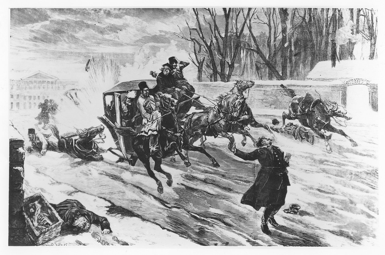 亚历山大二世于1881年3月13日在圣彼得堡遇刺身亡 作者 法语学校