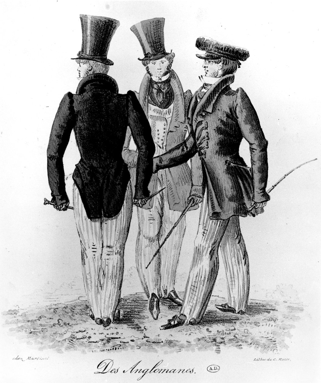 Anglomaniacs，c。 1830 作者 法语学校
