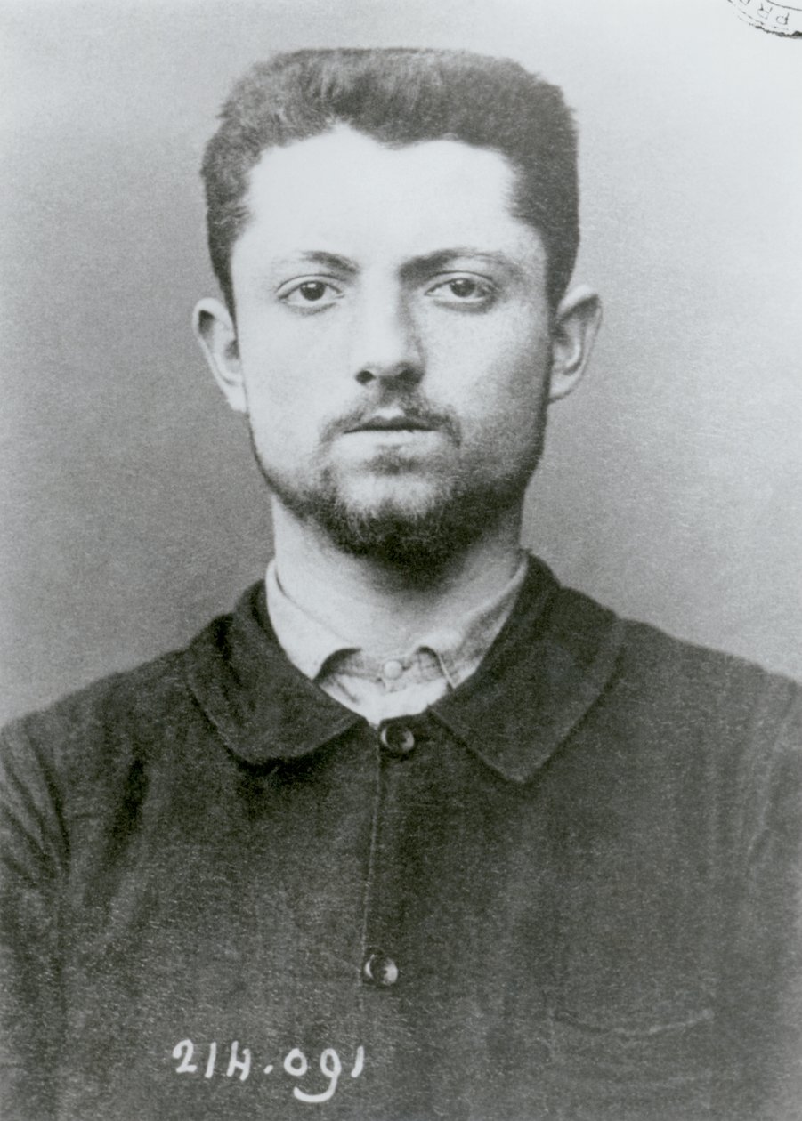 埃米尔亨利（1872-94）的人体测量肖像， 作者 法语学校