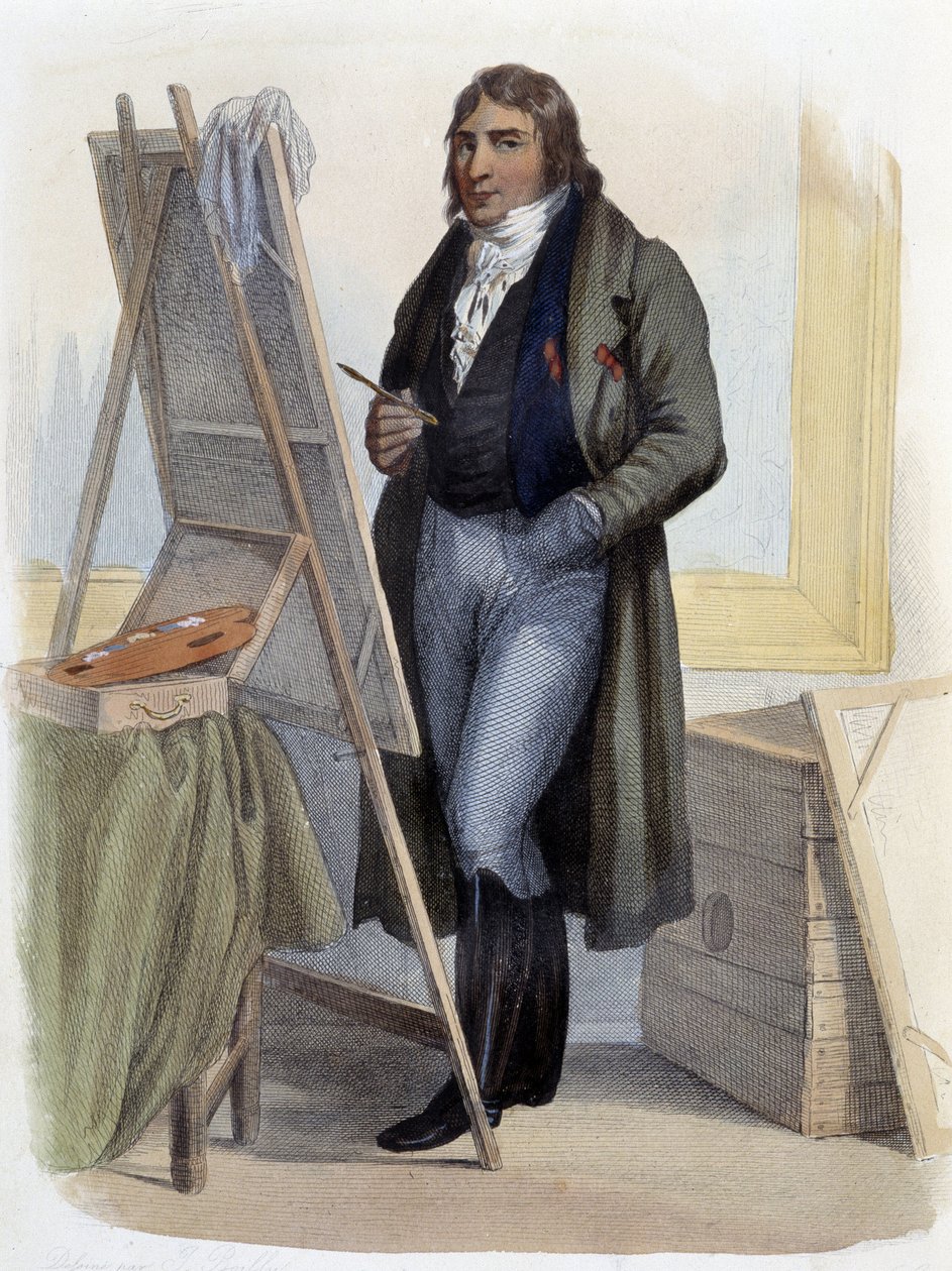 Antoine Jean Gros，新古典主义画家（1771-1835） - 在“Le Plutarque francais”中，Mennechet，巴黎 作者 法语学校