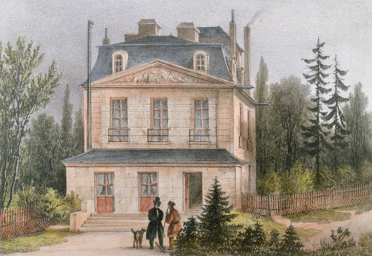 Antoine de Fourcroy在巴黎的Jardin des Plantes 作者 法语学校