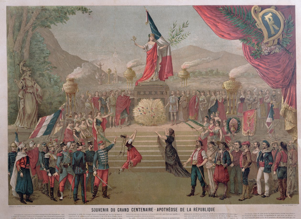 共和国的典范，c.1889 作者 法语学校