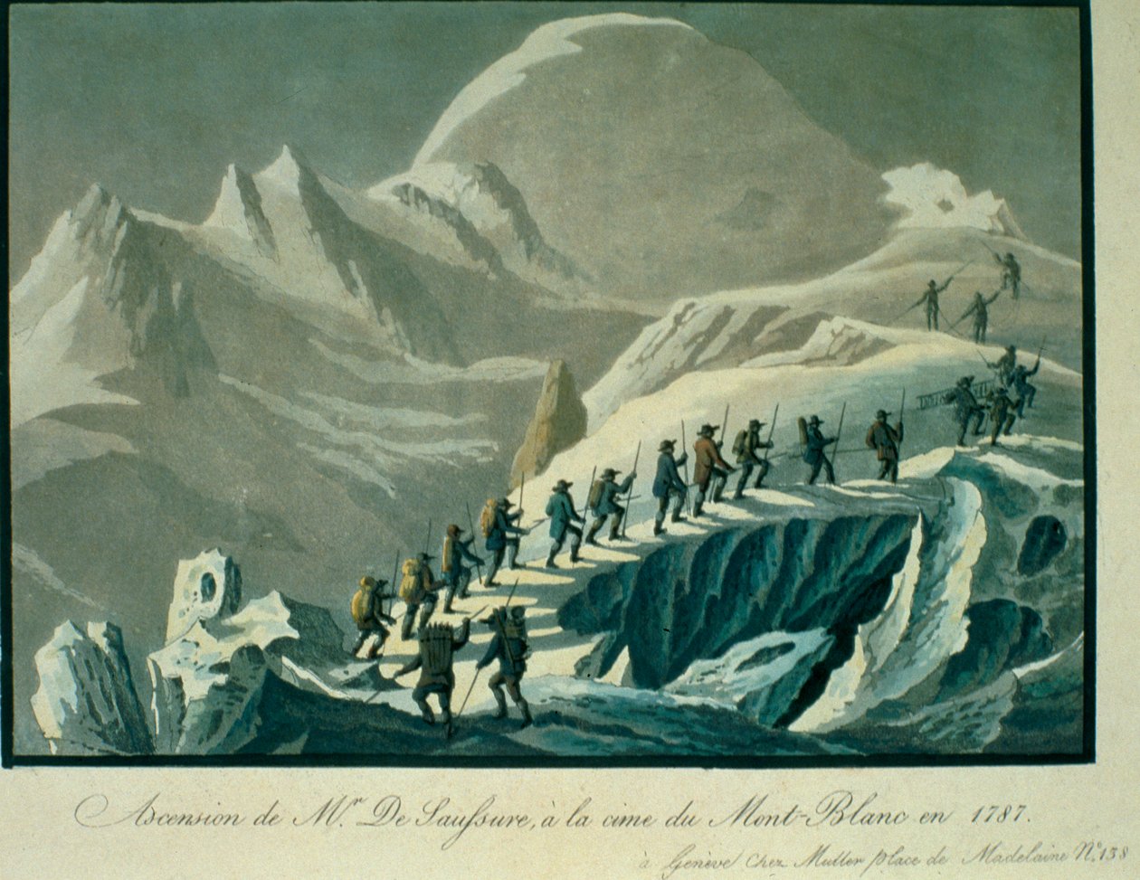 1787年，De Saussure先生登上勃朗峰会议，从“攀登的叙事”到查尔斯·费罗斯（1799-1860）的勃朗峰，1827年出版 作者 法语学校