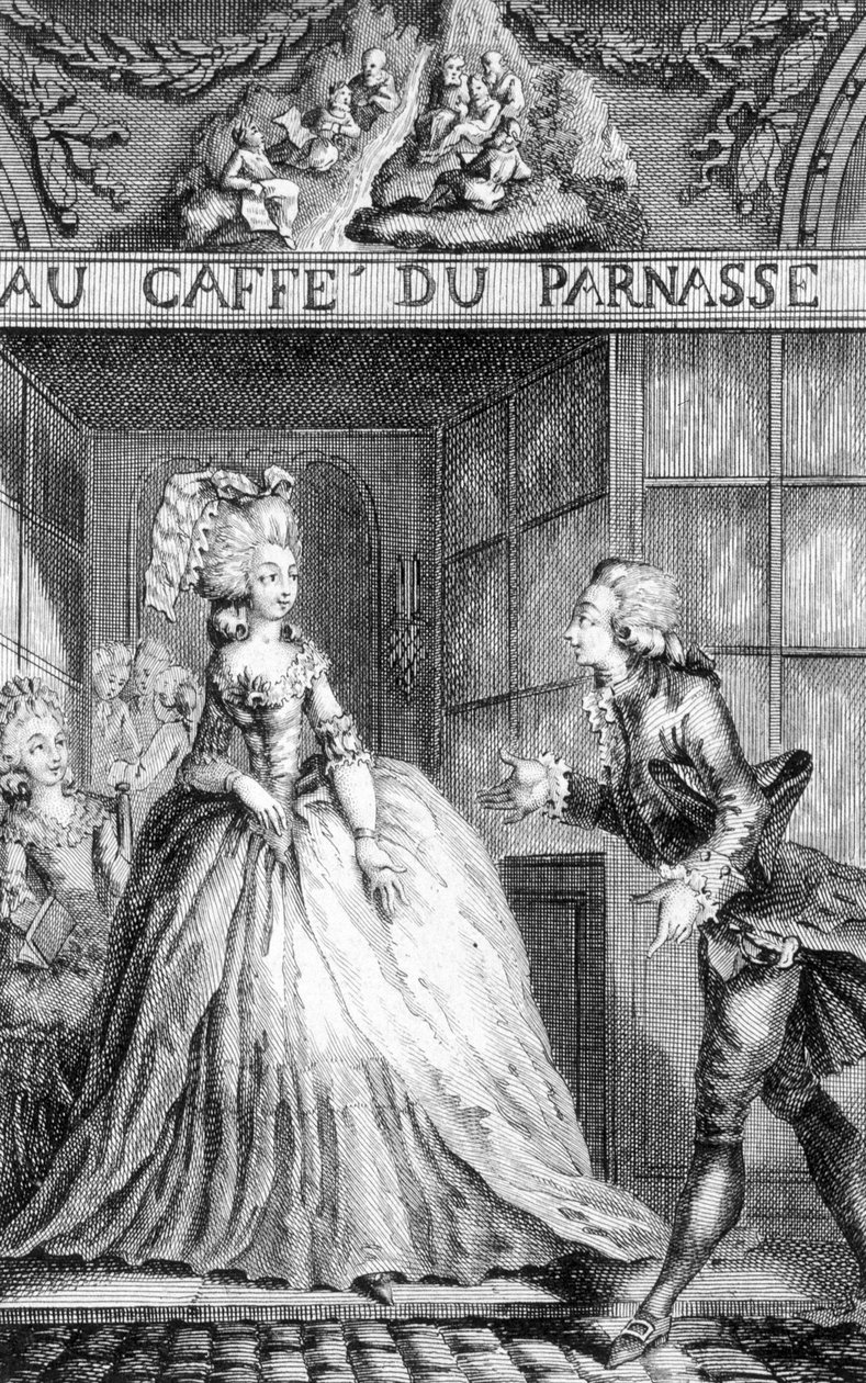 在 Café du Parnassus 作者 法语学校