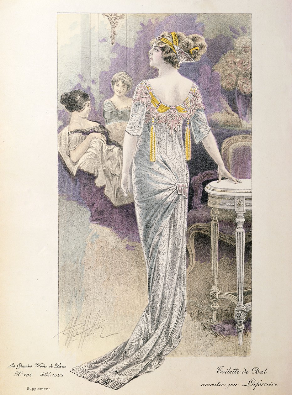Les Grandes Modes de Paris舞会礼服 作者 法语学校