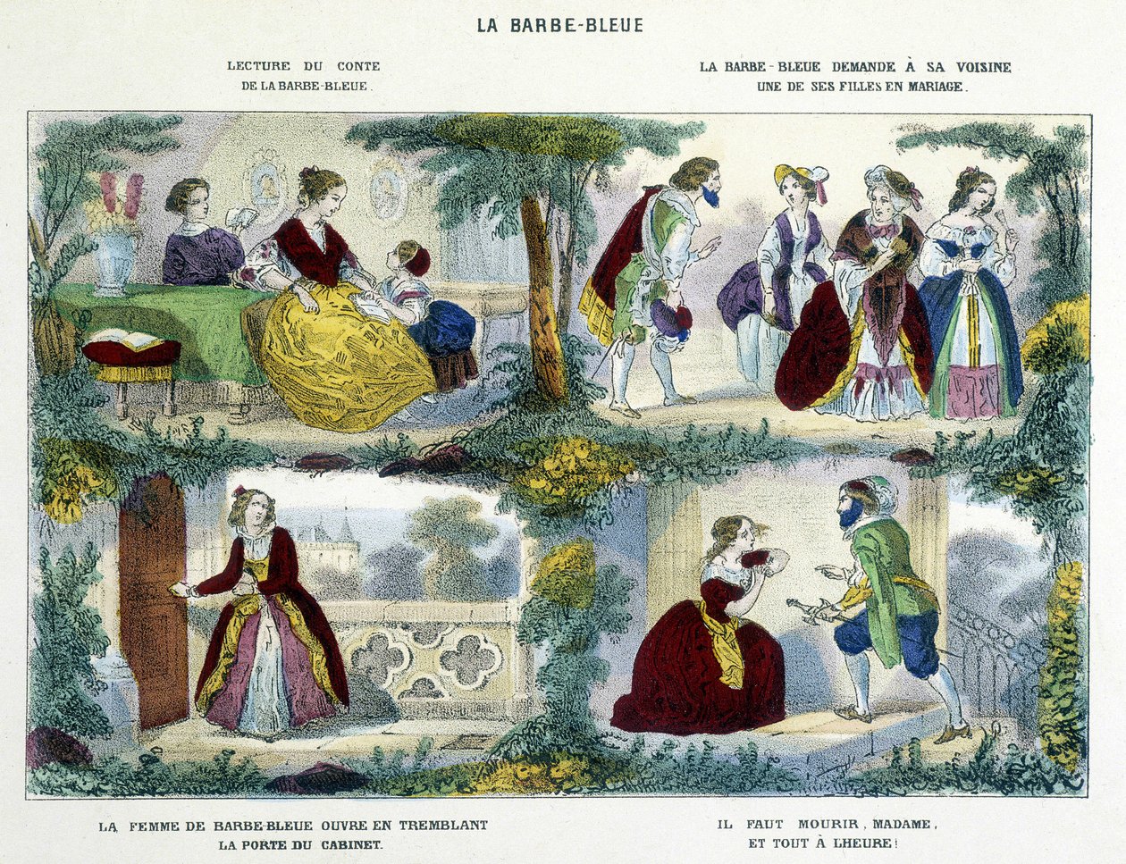 Barbe-Bleue - in “” Historiettes naïves et enfantines”” by Perrault, ed. Haguenthal 作者 法语学校