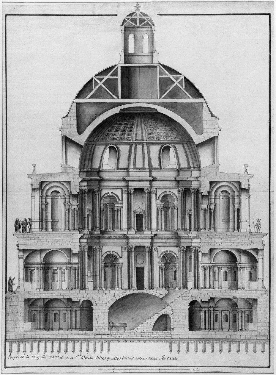 Basilica Saint-Denis，Valois Tower（另见414688,414689） 作者 法语学校