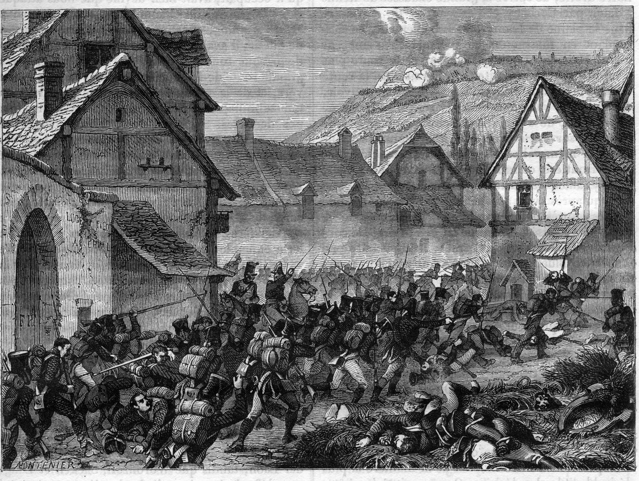 拉昂战役，1814年3月9日至19日（布吕歇尔领导的盟军战胜了拿破仑一世）--拉昂战役，马雷切尔-内伊率领一个师占领了塞米利郊区--载于阿道夫-蒂埃的《帝国史--领事馆史》--18 作者 法语学校