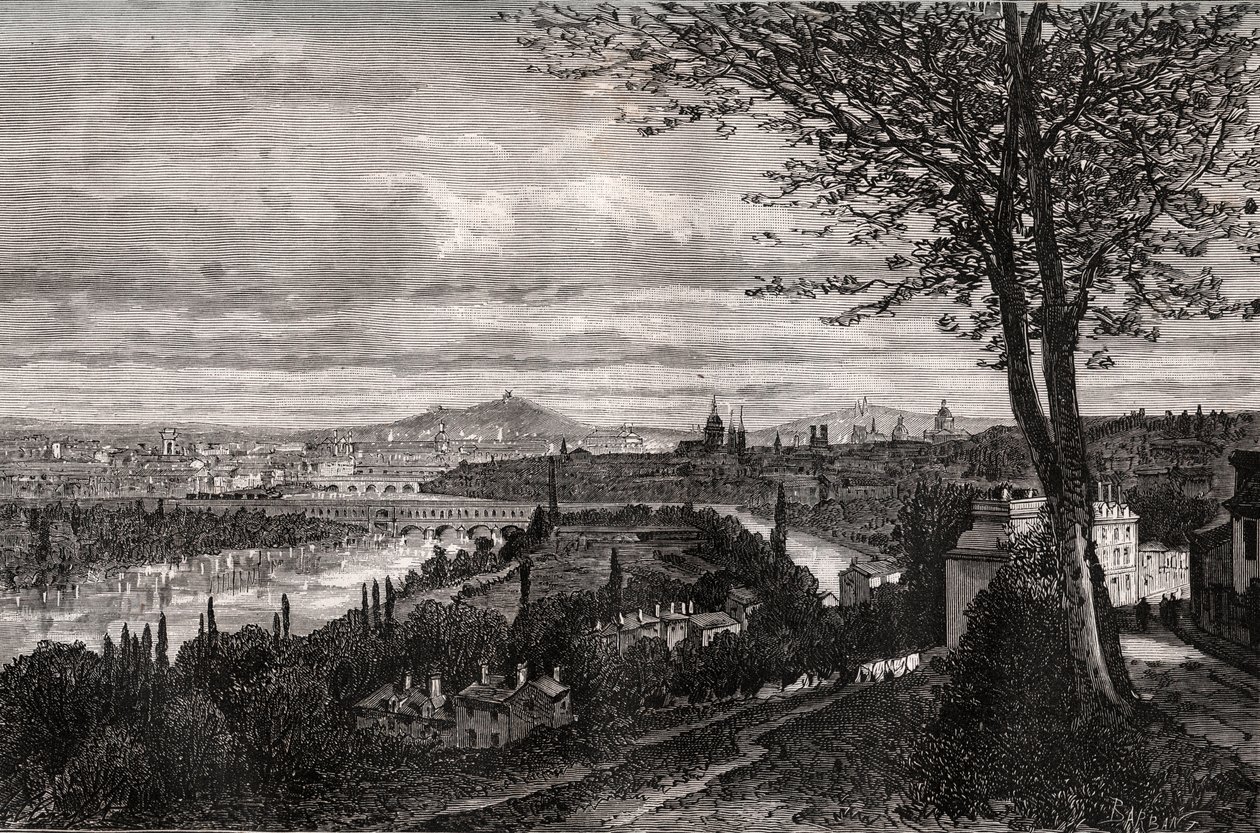 Bellevue (Seine-et-Oise) - 雕刻在 V.A. Malt-Brown 的“杰出的法国：地理、历史、统计管理”中。 1884年 作者 法语学校