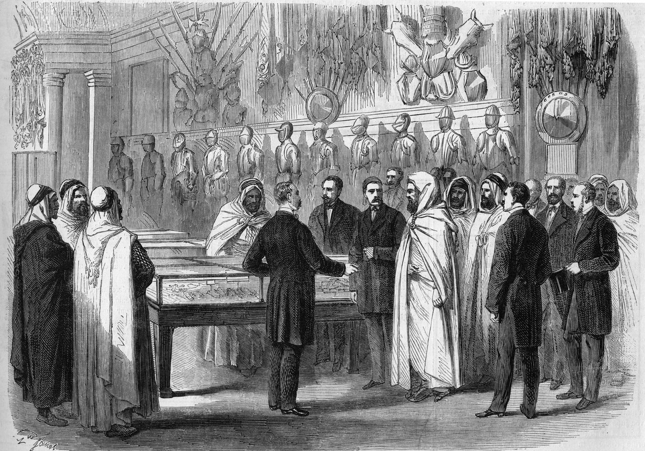Ben Mahi Ed Din Abd El Kader (Abd El-Kader) (1808 - 1883) Algerian Emir visiting the Artillery Museum on July 18 作者 法语学校
