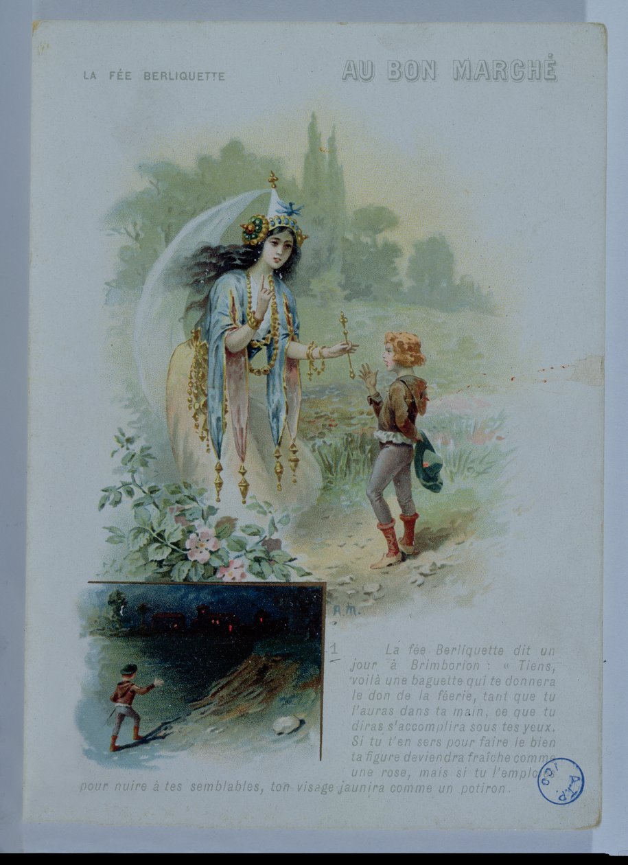 Berliquette the Fairy，Le Bon Marche的广告，c.1900 作者 法语学校