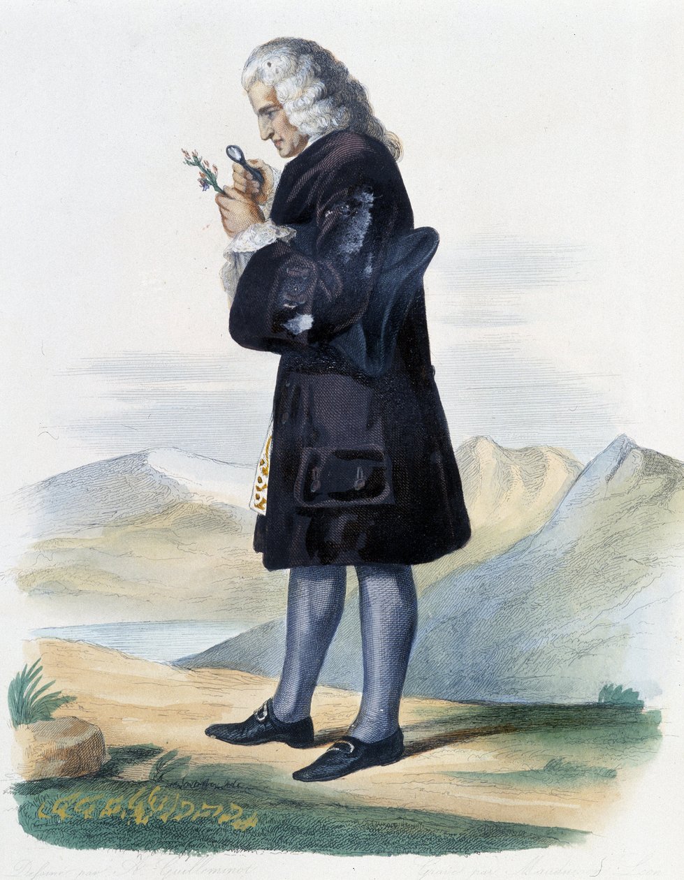 Bernard de Jussieu - 在 Ed. Mennechet, “” Le Plutarque francais “” 作者 法语学校