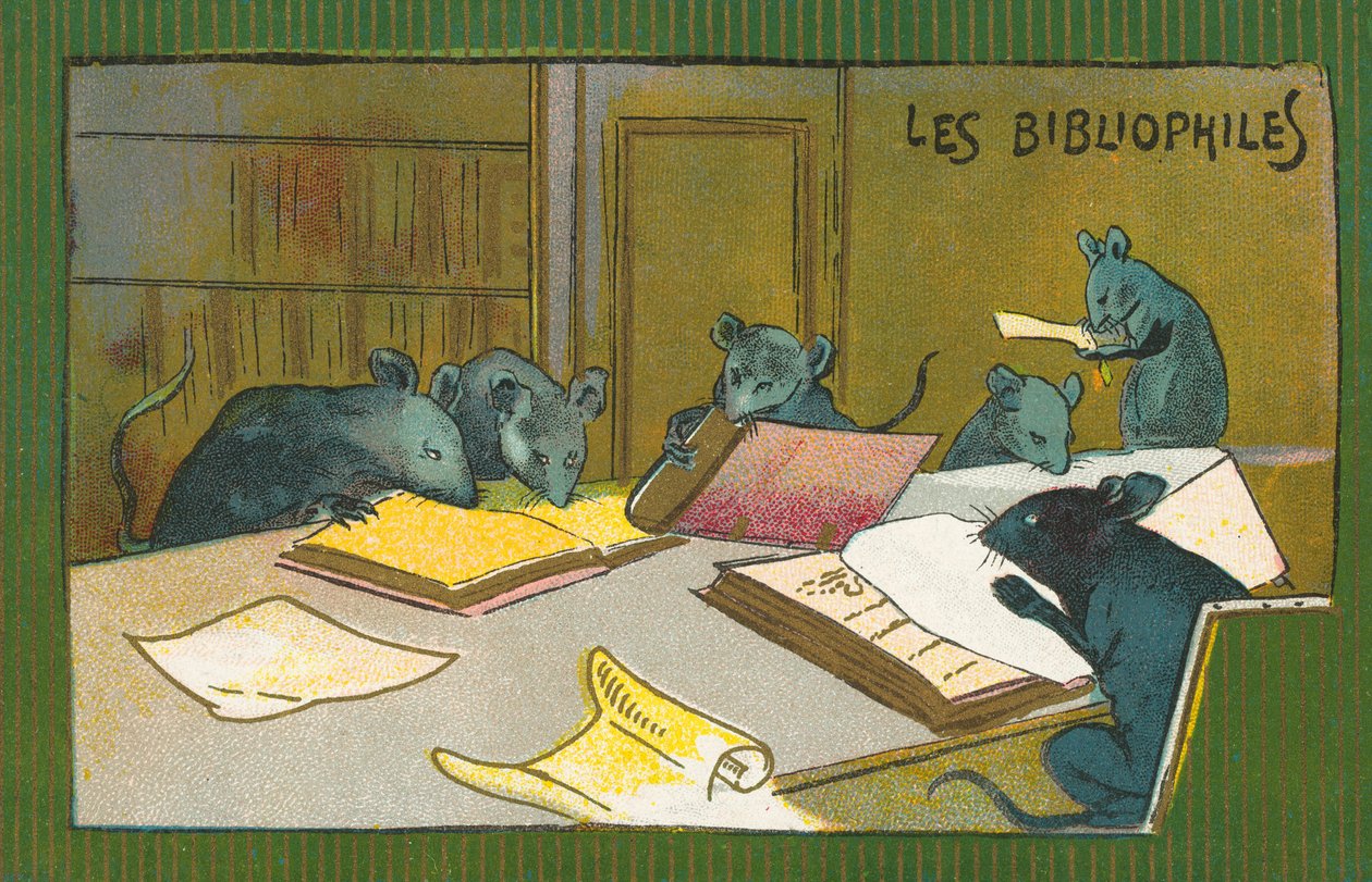 嗜书鼠（chromolitho） 作者 法语学校