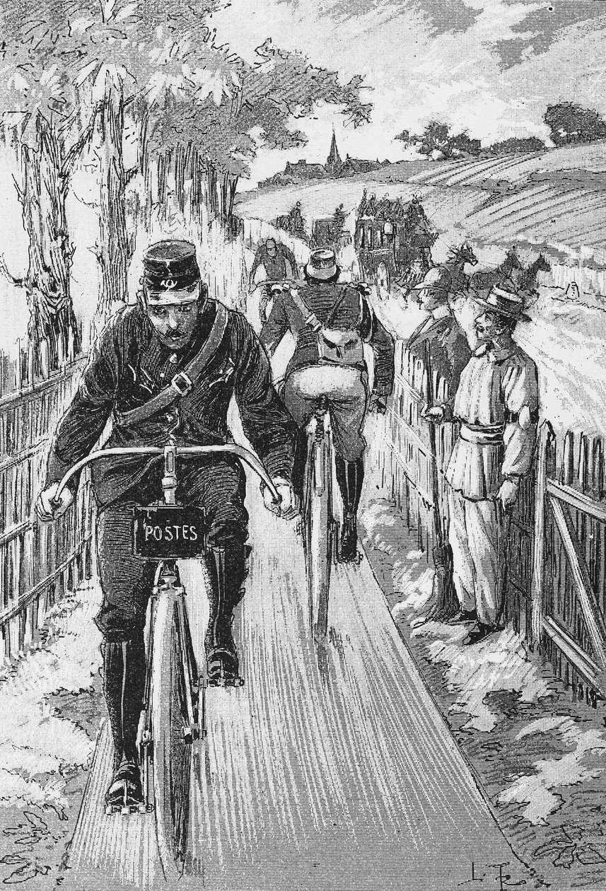 因素的自行车路径：M. Berruyer 的 Swift 项目轨道 - 在“理论和实践自行车”中。 Baudry de saunier，雕刻，圣经。 巴黎市镇。 作者 法语学校
