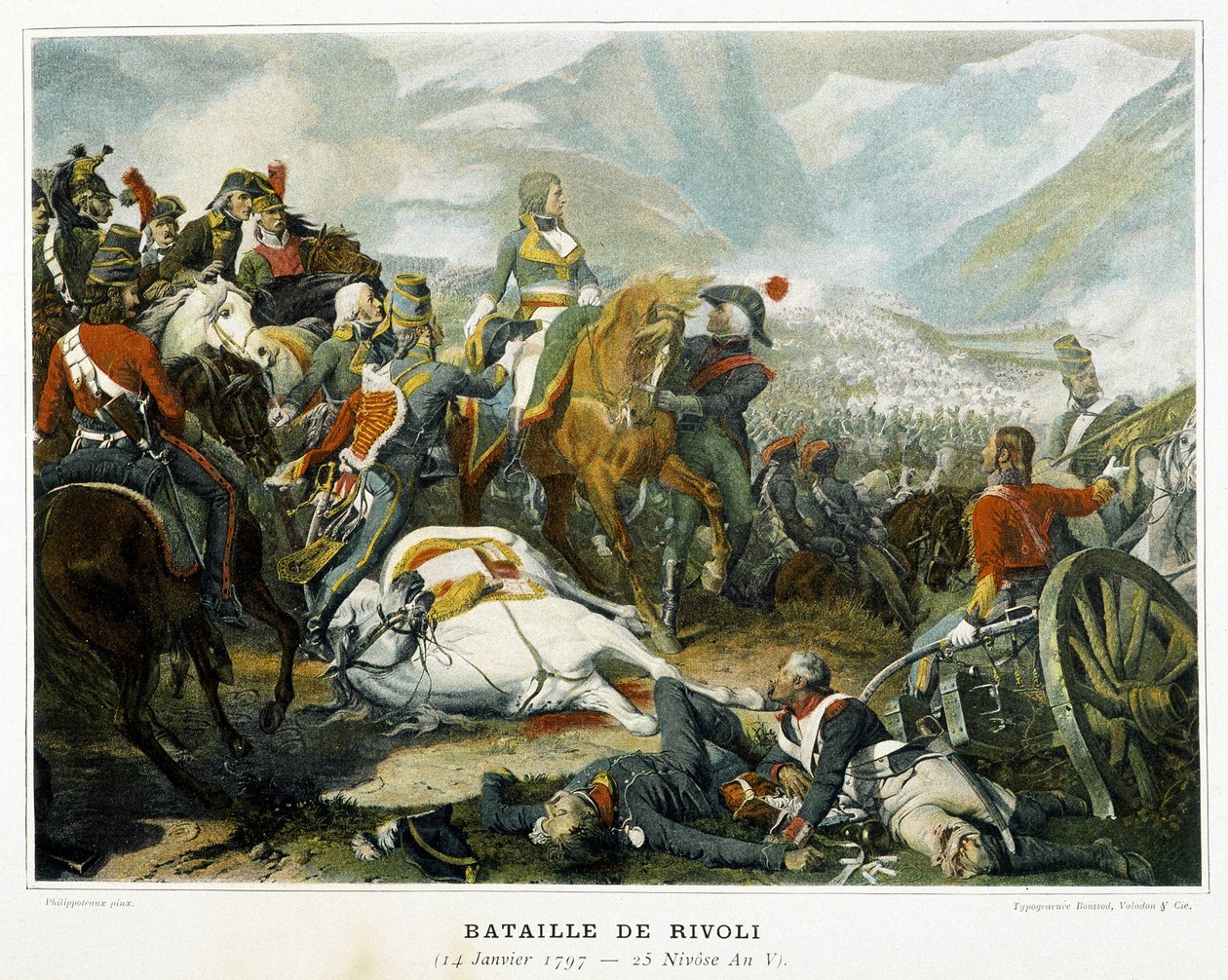 Bonaparte (centre), after his victory over the Austrians at the Battle of Rivoli (Italy) on January 14 作者 法语学校