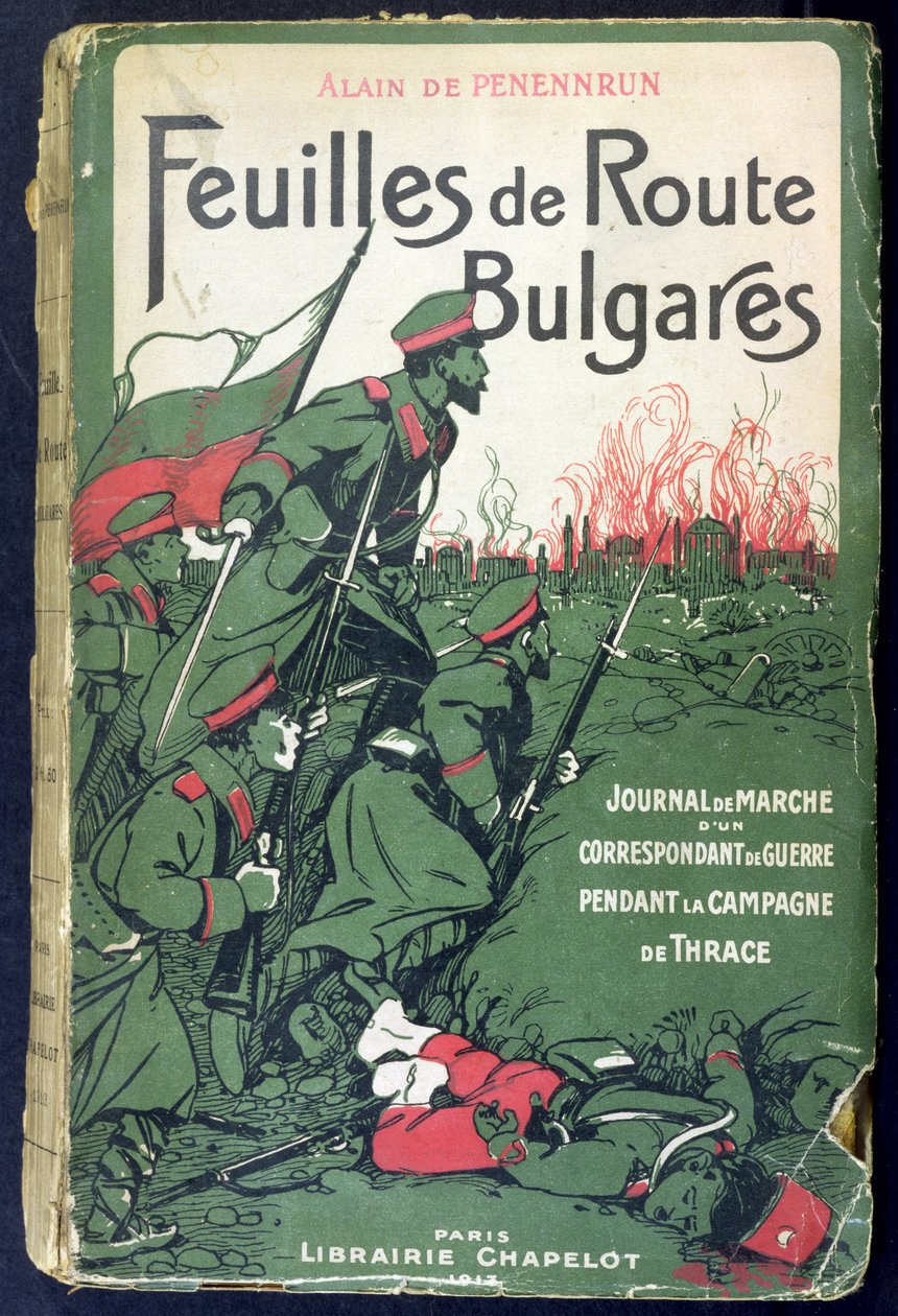 1913年1912年至1913年巴尔干战争期间战争通讯记者的书籍封面 作者 法语学校