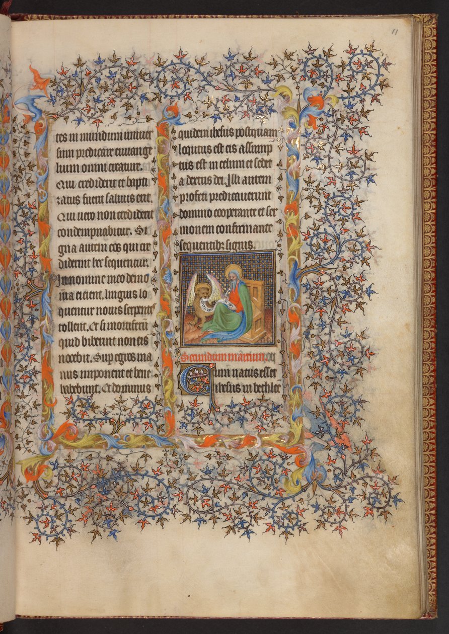小时记》，Add MS 32454 f.11r, 法国 作者 法语学校