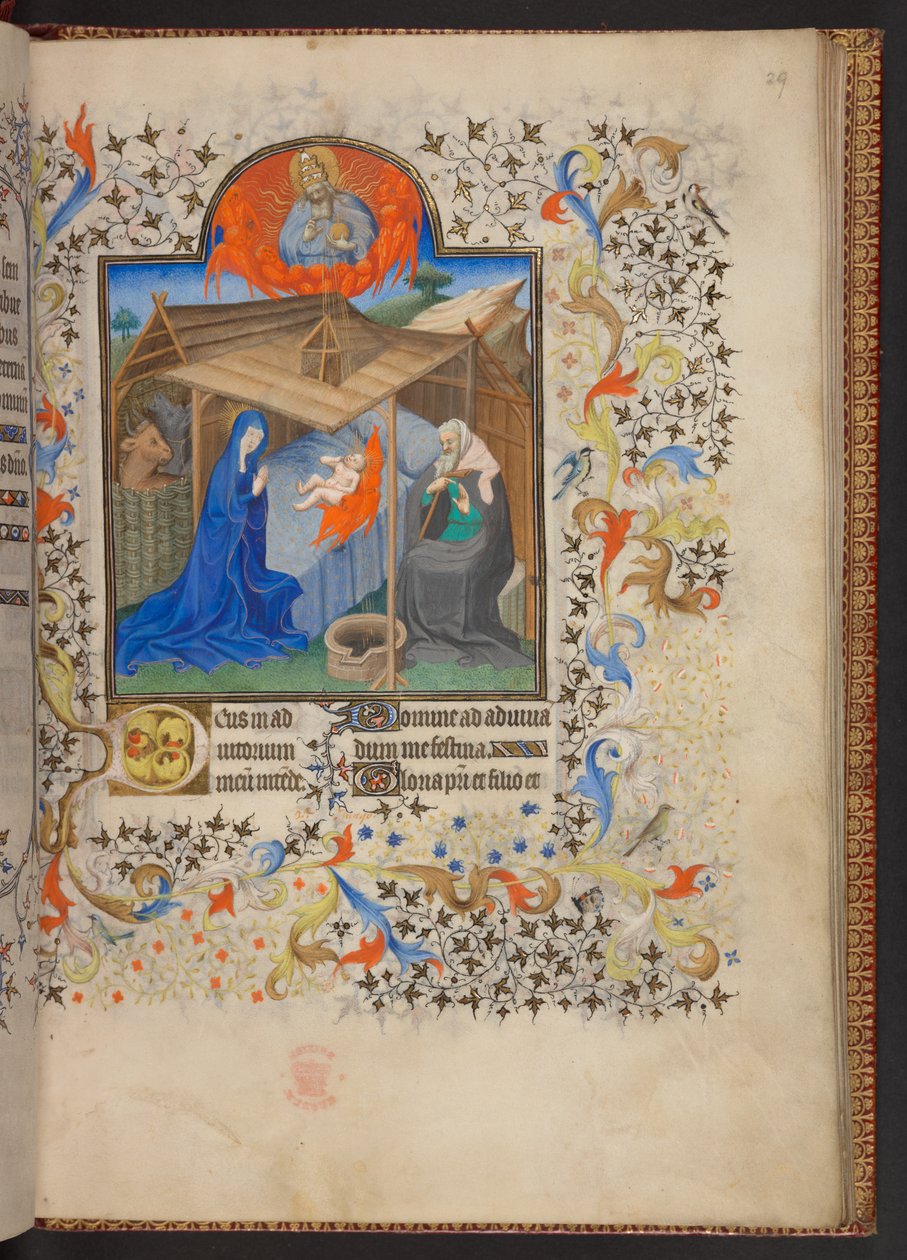 时间之书，地址：MS 32454 f.29r，法国 作者 法语学校