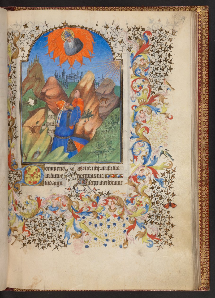 小时记》，Add MS 32454 f.59r, 法国 作者 法语学校