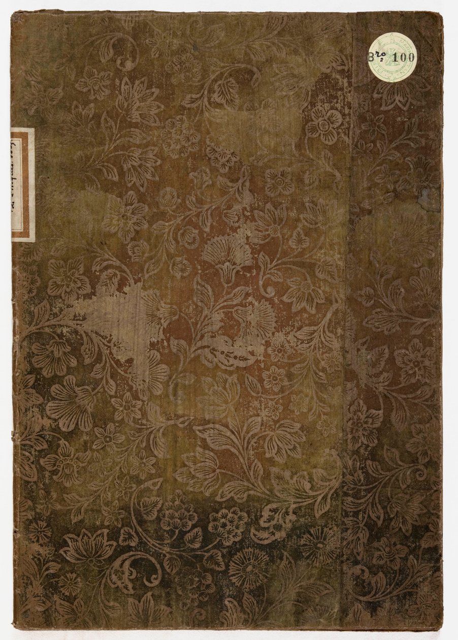 卢卡公爵宫礼仪书，卢卡，1805年（刺绣纺织品和纸） 作者 法语学校