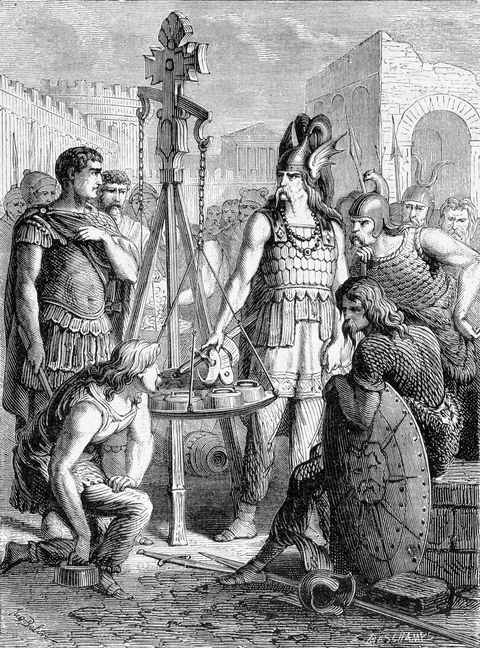 Brennus putting his sword in the balance - in “Paris through the centuries”” 作者 法语学校