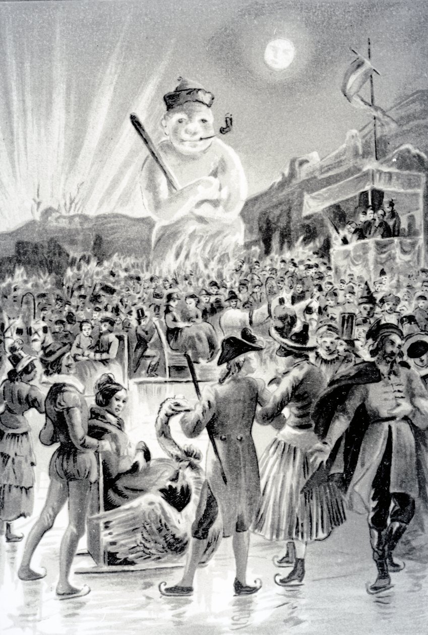 布达佩斯，插图从雪人乔治沙，1887年 作者 法语学校