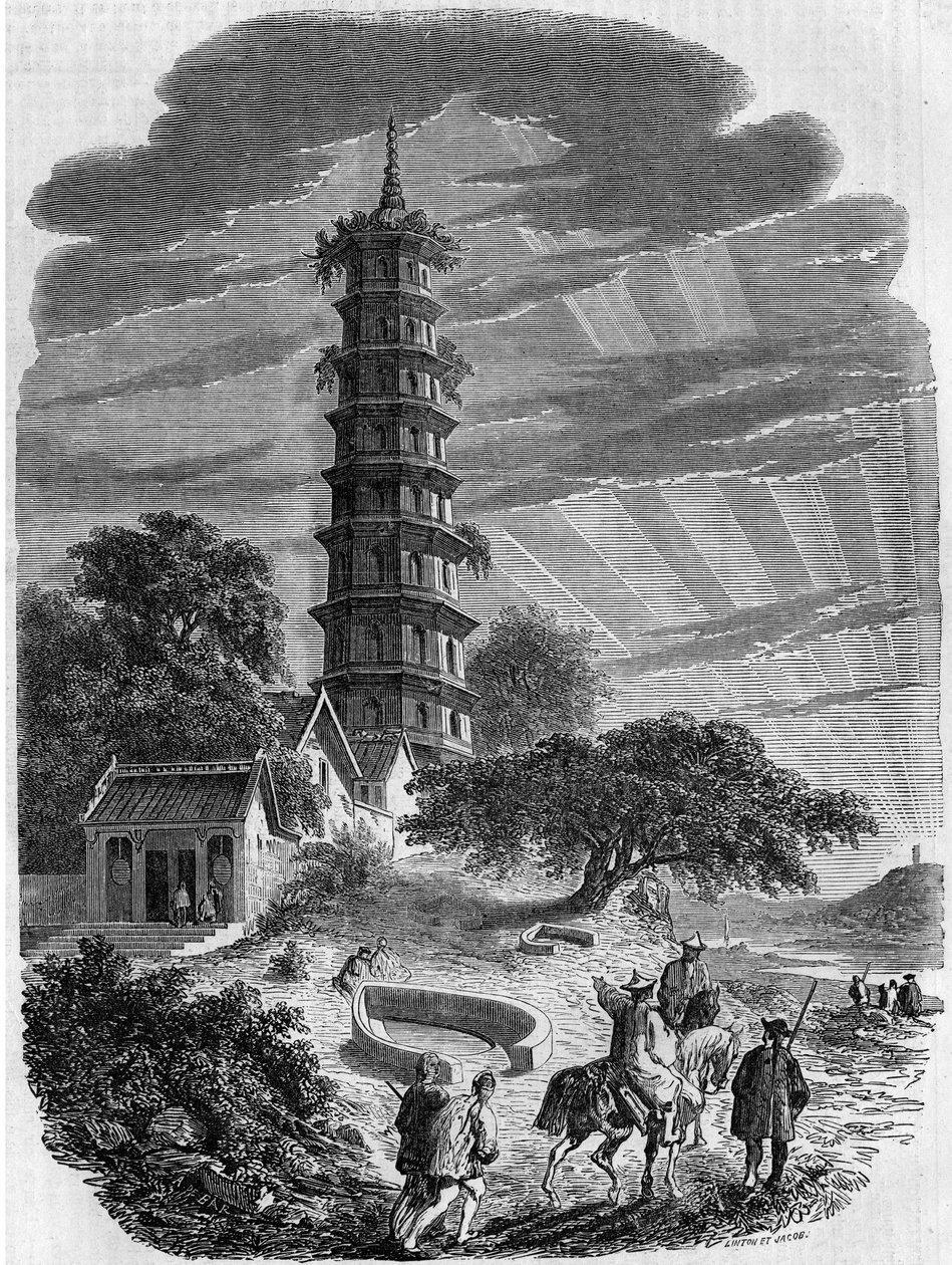 佛教建筑：中国黄埔岛的八角塔外景 作者 法语学校