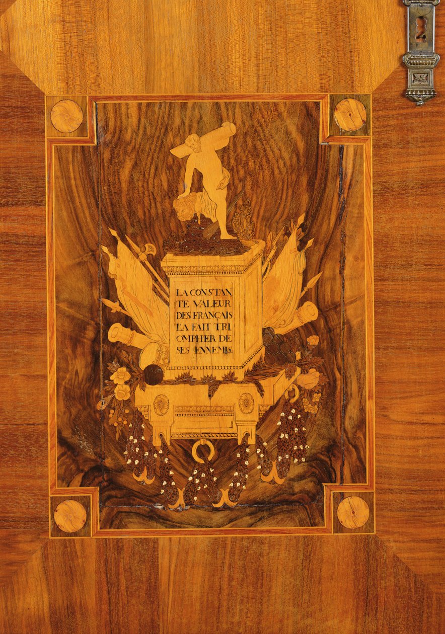 Buffet cabinet with revolutionary design, inlaid detail of emblem and motto (marquetry) 作者 法语学校
