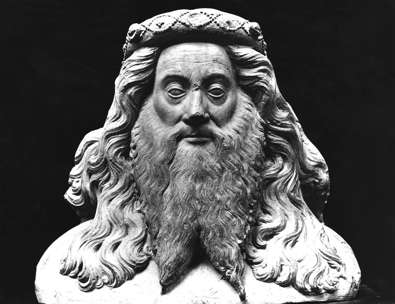 来自Jean II de Vienne的葬礼雕像（第1435页），Pagny的Seigneur，绰号长胡子，原始于15世纪（石膏模型） 作者 法语学校