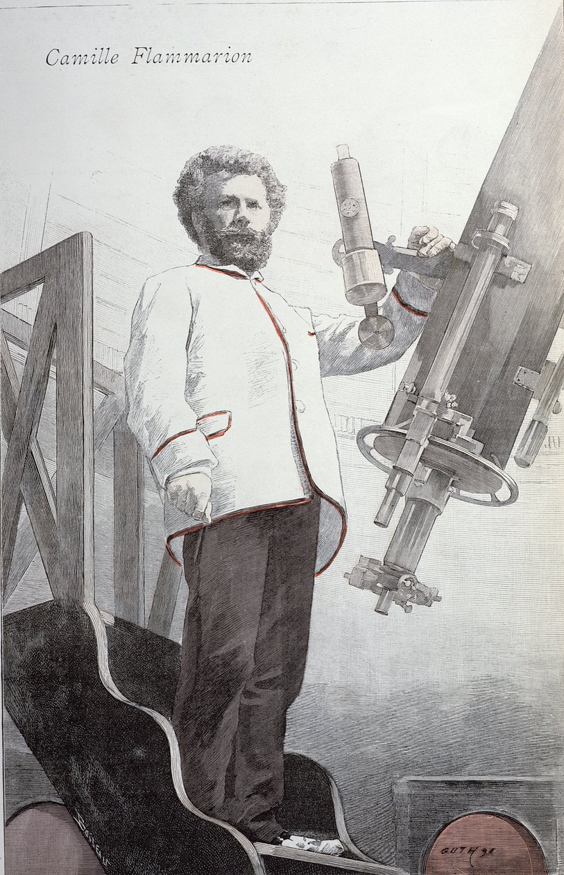 Camille Flammarion（1842-1925）来自The Illustre Review，于1891年1月出版 作者 法语学校